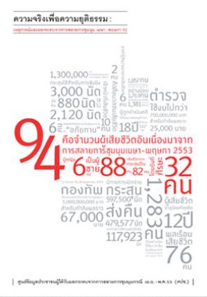 ความจริงเพื่อความยุติธรรม : เหตุการณ์และผลกระทบจากการสลายการชุมนุม เมษา-พฤษภา 53